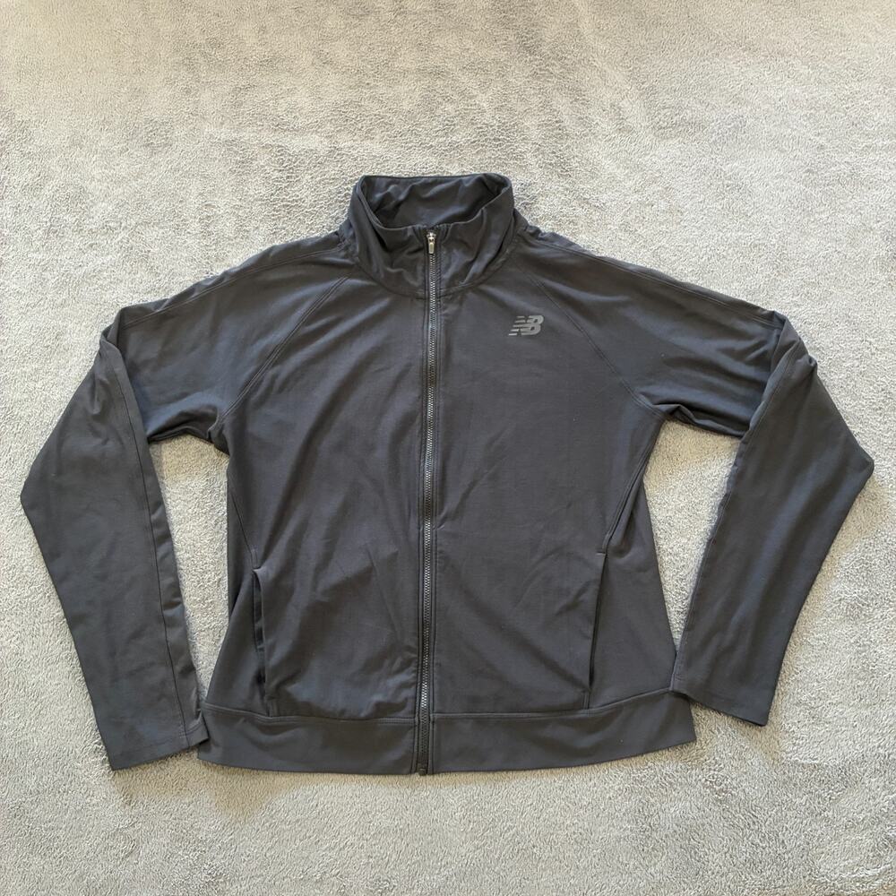 New Balance Black Lightweight Full Zip Athletic Training Jacket Women's Size S
